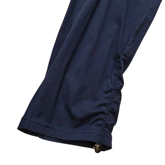 Lululemon Pants Women's 6 Blue Elastic Waist Dance Studio Pull On Crop Lounge St - Picture 2 of 6